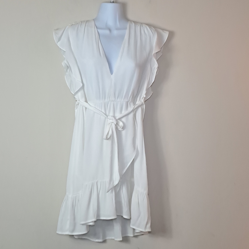 Bardot White Mini Dress Sz 8